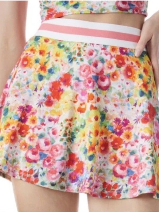 Alice + Olivia Dresses & Skirts - Alice + Olivia Blaise Trapeze Mini Skort Garden Floral Print Pleated Size Large